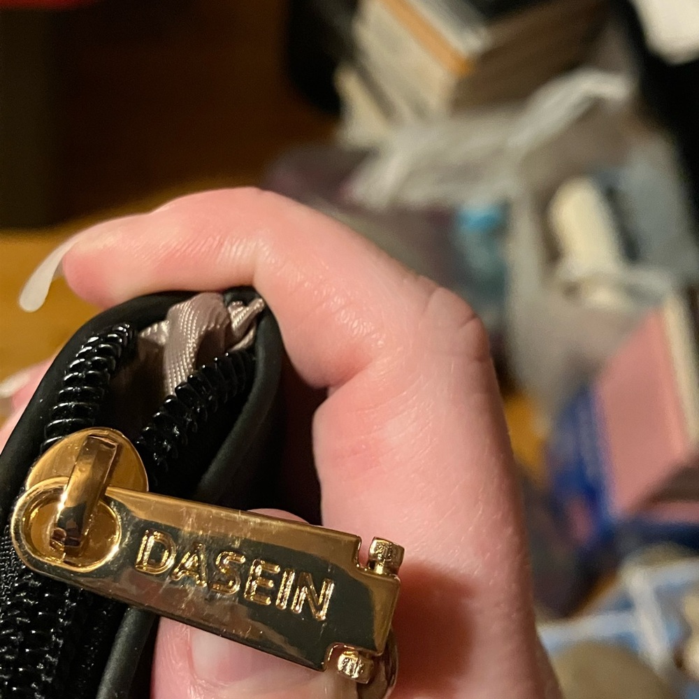 Dasein Black and Gold Purse & Matching Wallet